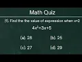 Can You Solve 7th Grade Math Algebraic Expressions Test Math Quiz