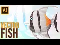 Adobe Illustrator Tutorial How to Draw Fish Vector Part 2