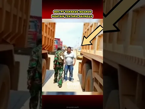 BOS TAMBANG NG∆MUK NGATAIN TENTARA BAJlNG∆N #tentara #beritaterkini #news
