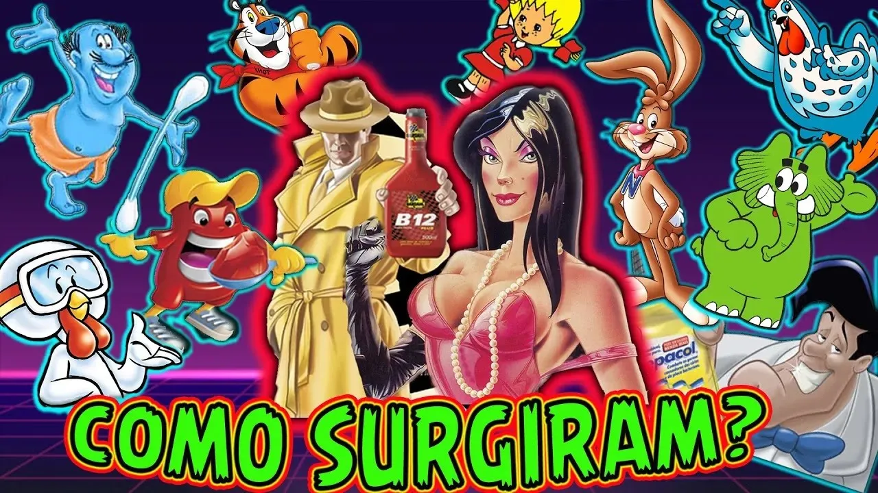 LEMBRA DESSES MASCOTES DE MARCAS FAMOSAS EM COMERCIAIS NA TV?