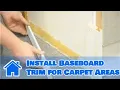 Trim Molding How to Install Baseboard Trim for Carpet Areas