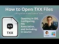 How to Open TXX Files C Template Implementation