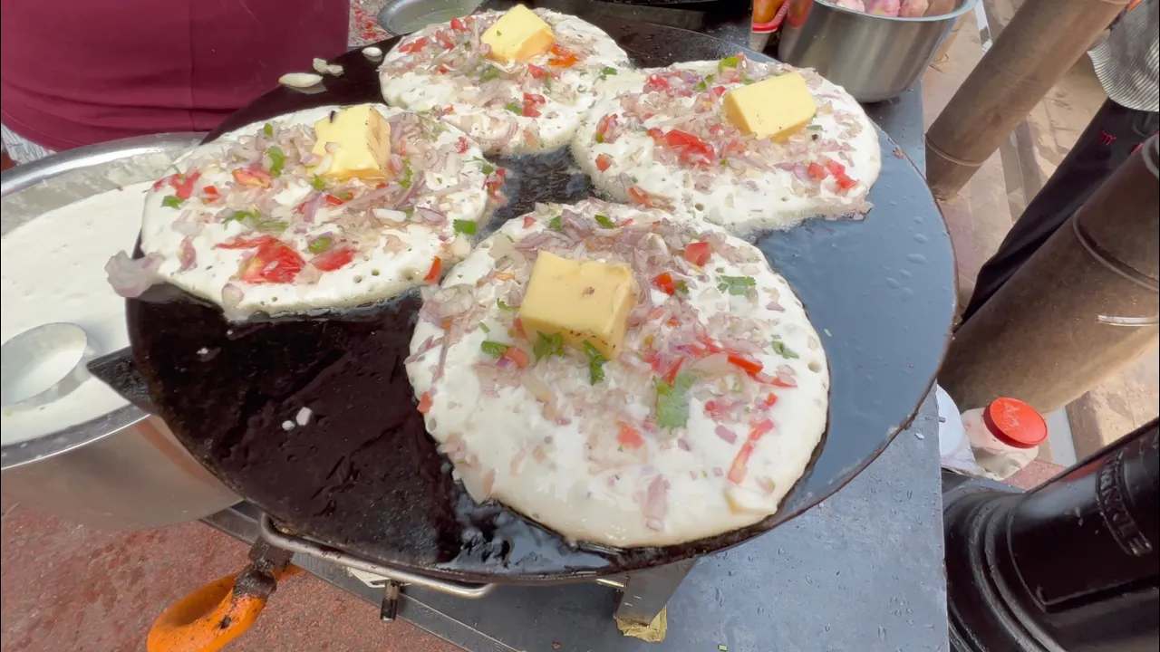 Famous Buttery Uttapam of Banaras   Indian Street Food