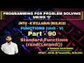 Part - 90 Standard Functions rand srand How to generate random numbers in C Functions