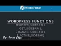 WordPress Functions How to set up Sidebar Widget register sidebar