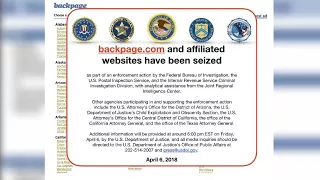 FBI shuts down Backpage com several indicted on crimes related to sex trafficking