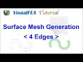 Surface Mesh Generation by 4 Edges Algorithm