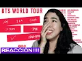 reacción LISTADO DE PAISES TOUR DE BTS 2026!!! Latin america estará en el tourrrr