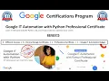 Free Google IT Automation with Python Professional Certificate Google Python Certifications
