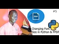 How to Create PDF Files in Python - Changing Font Size using PyFPDF
