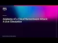 AWS re Invent 2025 - Anatomy of a Cloud Ransomware Attack A Live Simulation HMC206