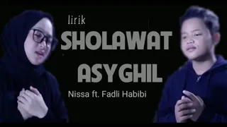 Lirik SHOLAWAT ASYGHIL. Nissa Sabyan ft. Fadli Habibi