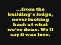 We the Kings - Skyway Avenue (lyrics on screen)