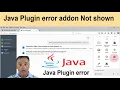 java plugin not showing in Mozilla Firefox