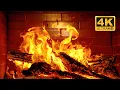 🔥 4K UHD Warm \u0026 Cozy Christmas Fireplace Burning \u0026 Crackling Fire Sounds (10 Hours) for Relaxation