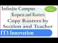 Request and Roster Copy Roster by Section and Teacher
