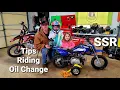 SSR Pitbike Oil Change Tips for Beginners Parents SSR 70 Ride Review