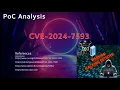 Cyber Security PoC Analysis CVE-2024-7593
