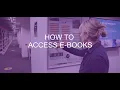 How to access E-books