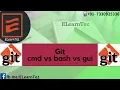 Git CMD Vs Bash Vs Gui