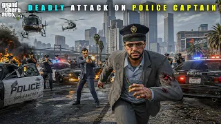 GTA 5 : MICHAEL'S MOST DEADLY ATTACK ON POLICE CAPTAIN || BB GAMING