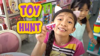 toy hunting time with kaycee and rachel