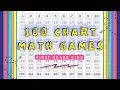 100 Chart Math Games for First Grade Kids