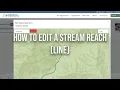 How to edit a stream reach line on the American Whitewater website