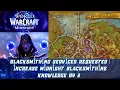 Blacksmithing Services Requested increase Midnight Blacksmithing Knowledge by 2 Crafting Order
