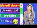 How to Auto and smoothly scroll a website page down with code JavaScript and chrome inspect tool