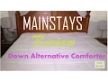 Review of MAINSTAYS Down Alternative Comforter