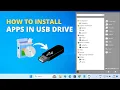 Install and Run Apps Software from a USB Flash Drive
