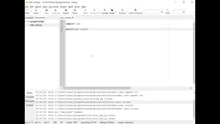 Passing via command line in python