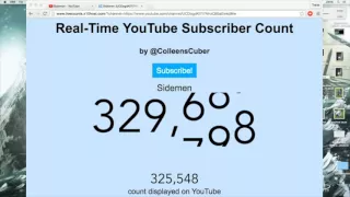 NEW SIDEMEN CHANNEL LIVE SUBSCRIBER COUNT