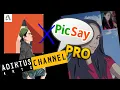 Anime style fanart via sketch book pro X PicSay pro Android apps