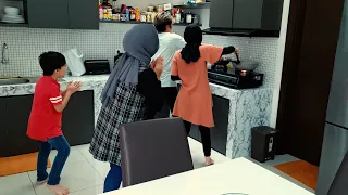 drama bagaimana sih cara masak popcorn teh rina maudy vs kak asep jeevan