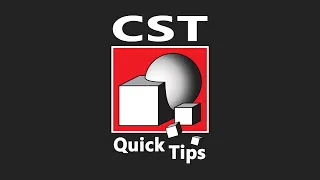 CST Quick Tips - Time Domain E-Field on a Plane