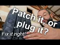 Tire puncture - Patch it or plug it Fix them the right way