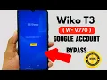 BOOM Wiko T3 W - V770 Google Account Bypass 2024