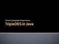Encrypt And Decrypt Using TripleDES in Java