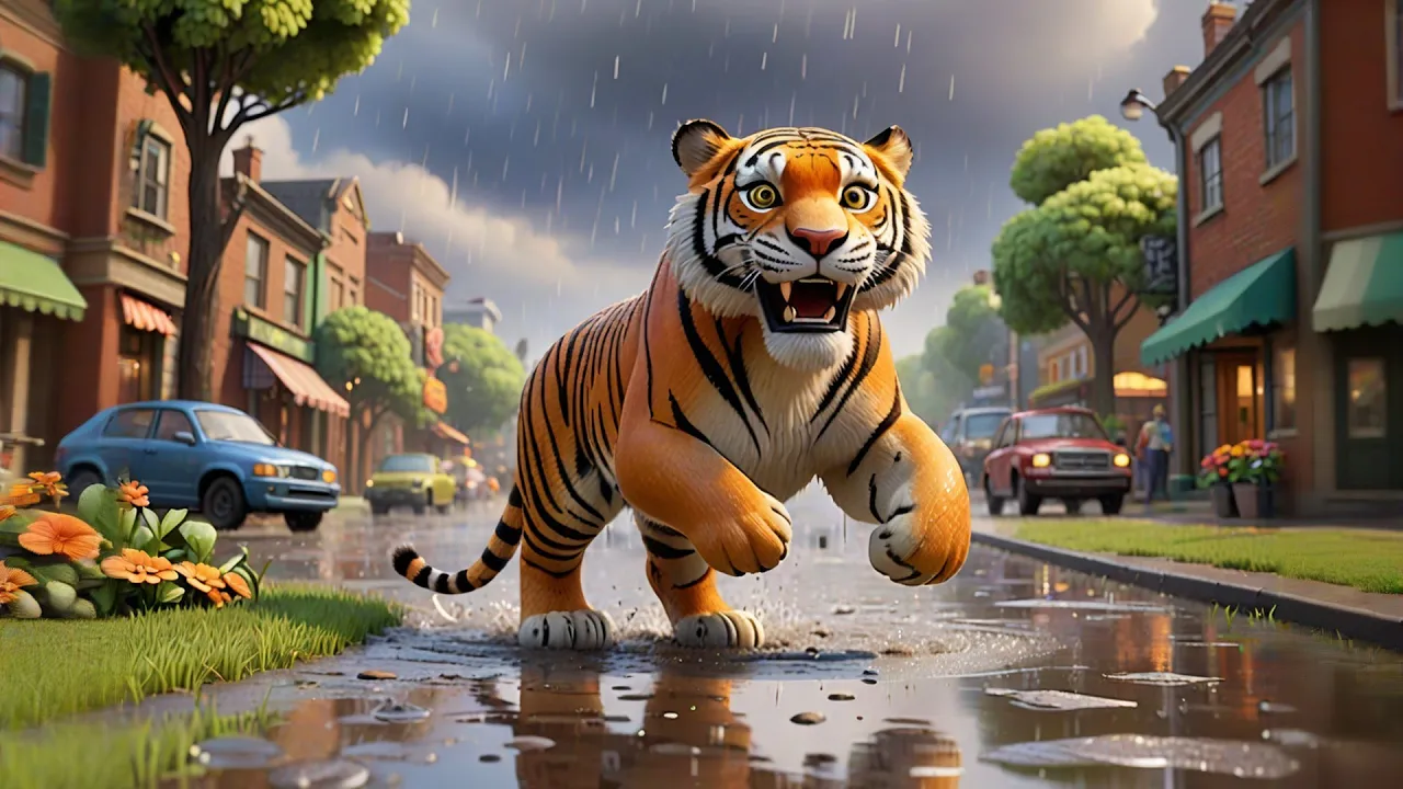 The Tiger Who Played in the Rain 🐯🌧️ | Fun Kids Song | Nursery Rhymes and Educational Songs The Tiger Who Played in the Rain 🐯🌧️ | Fun Kids Song | Nursery Rhymes and Educational Songs