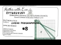 Zimsec June 2025 Maths Paper 2 Solution for linear programming