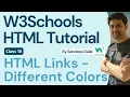 W3Schools W3Schools HTML W3Schools HTML Tutorial Class 018 HTML Links - Different Colors