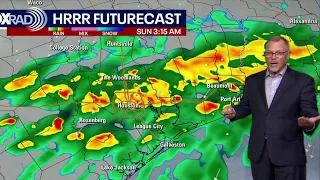 Houston weather Rain to continue overnight