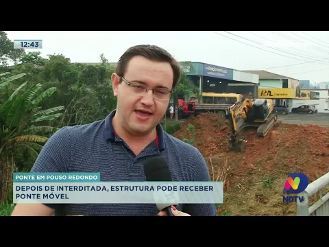 Ponte em Pouso Redondo: depois de interditada, estrutura pode receber ponte móvel