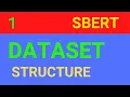 Training DATASET internal structure for Sentence-Transformers SBERT semantic search SBERT31