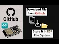 ESP With GitHub Download File from GitHub Repository Store it in File System