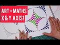 Art lesson online How to make breathtaking art with maths using X Y axis Great for class or home
