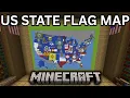 Every US State Flag Map Built in Minecraft DOWNLOAD