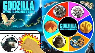 godzilla king of the monsters spinning wheel slime game w new godzilla movie figures